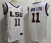 Men's LSU Tigers #11 Hailey Van Lith White Stitched Jersey,baseball caps,new era cap wholesale,wholesale hats
